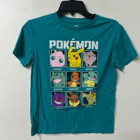 Pokemon Kids Teal Graphic T-Shirt - Picture 1 of 2